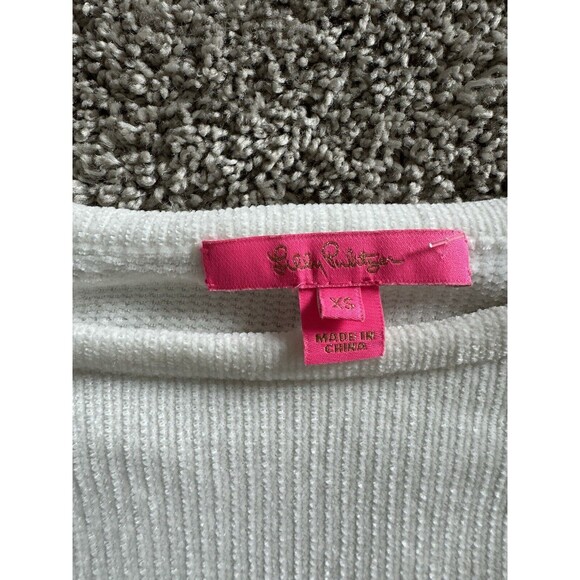 Lilly Pulitzer Pippin Sweater In Coconut Size XS Soft Cozy Nautical Seashell - Picture 4 of 8